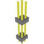 Conn Board Stacker HDR 4 POS 2.54mm Solder ST Top Entry Thru-Hole Bulk
