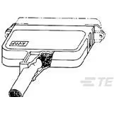 TE Connectivity-552076-1 Steckverbinderzubehör Connector Accessories Cover Straight Black Kit