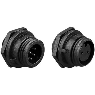 Bulgin Components PLC-PX0412/03S Steckverbinder, rund Conn Circular SKT 3 POS Crimp ST Panel Mount 3 Terminal 1 Port Buccaneer® Bulk