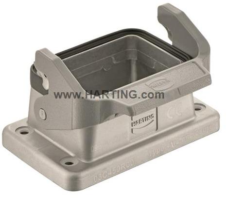 HARTING-09628060392 Adaptadores de manguitos ajustables Hood 180° 6 Shell Size Aluminum Die Cast