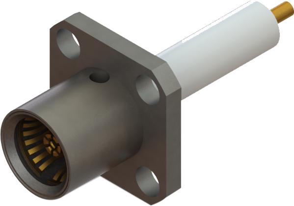 Amphenol SV Microwave-SF1750-6101 Conector RF Conn BMA 0Hz to 18GHz 50Ohm ST Flange Mount RCP Gold Over Nickel Tray