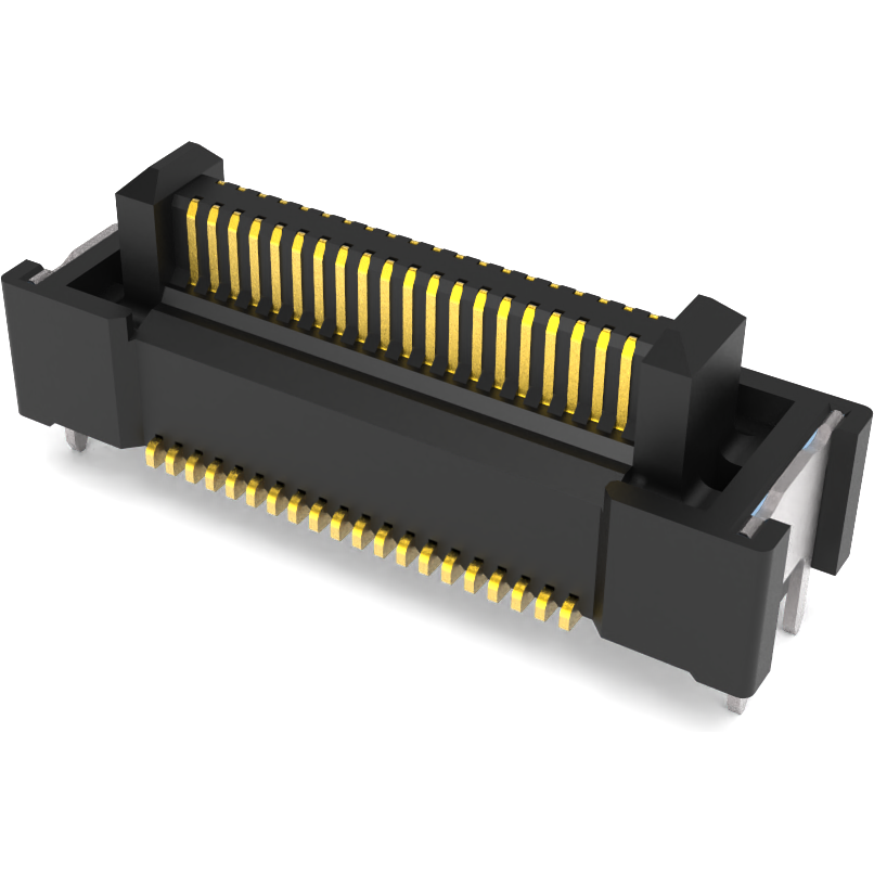 Amphenol Communications Solutions-FBBM040V03C33 Connector Headers and PCB Receptacles FLTStack 0.50mm Floating Board-to-Board Connector - 40 Positions Plug Connector, 5.8mm Height, SMT Vertical, Gold-Flash