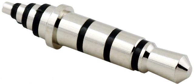 Tensility International-50-00397 Connector Audio and Video Conn 3.5MM Audio Plug PL 4 POS Solder ST Cable Mount 4 Terminal 1 Port