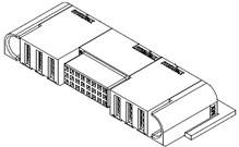 Molex-0464363007 Connector Power EXTreme Ten60Power Right-Angle Receptacle with Side Guides, 24 Signal Circuits, 6 Power Circuits