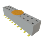 Conn Socket Strip SKT 20 POS 2mm Solder ST Bottom Entry SMD T/R