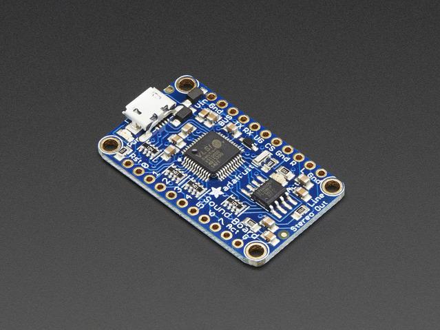 Adafruit Industries-2342 Herramientas y kits de desarrollo Audio FX Mini Sound Board - WAV/OGG Trigger - 2MB Flash
