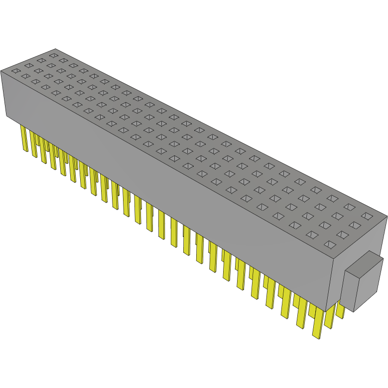 Samtec-FOLC-125-L4-S-Q Steckverbinderleisten und Leiterplattenbuchsen Conn Socket Strip SKT 100 POS 1.27mm Solder ST Thru-Hole Tube