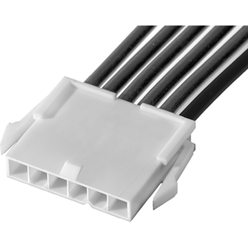 Molex-2153221063 Andere Kabelbaugruppen Cable Assembly UL 1015 0.6m 16AWG Wire to Board to Wire to Board 6 to 6 POS M-M Crimp-Crimp Bag