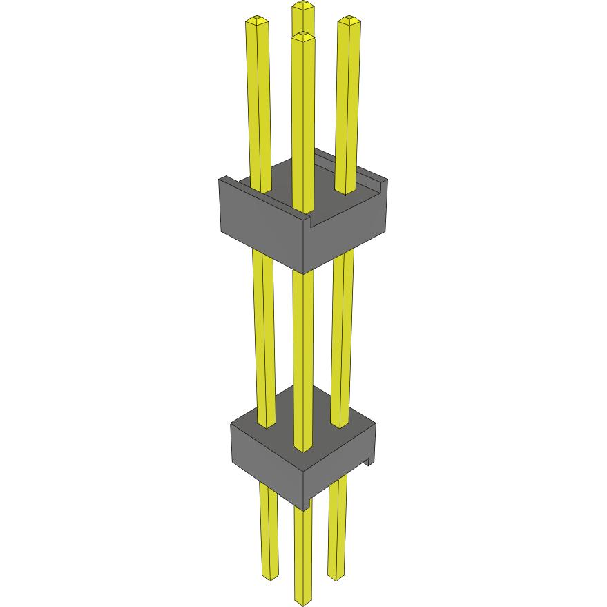 Samtec-EW-02-13-G-D-625 Steckverbinderleisten und Leiterplattenbuchsen Conn Board Stacker HDR 4 POS 2.54mm Solder ST Top Entry Thru-Hole Bulk