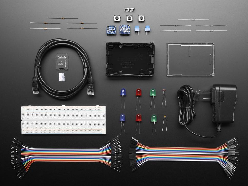 Adafruit Industries-Microsoft IoT Pack w/o Raspberry Pi | 2702 传感器开发电路板和套件 (Pi Not Included) Microsoft Internet Of Things Pack For Raspberry Pi3