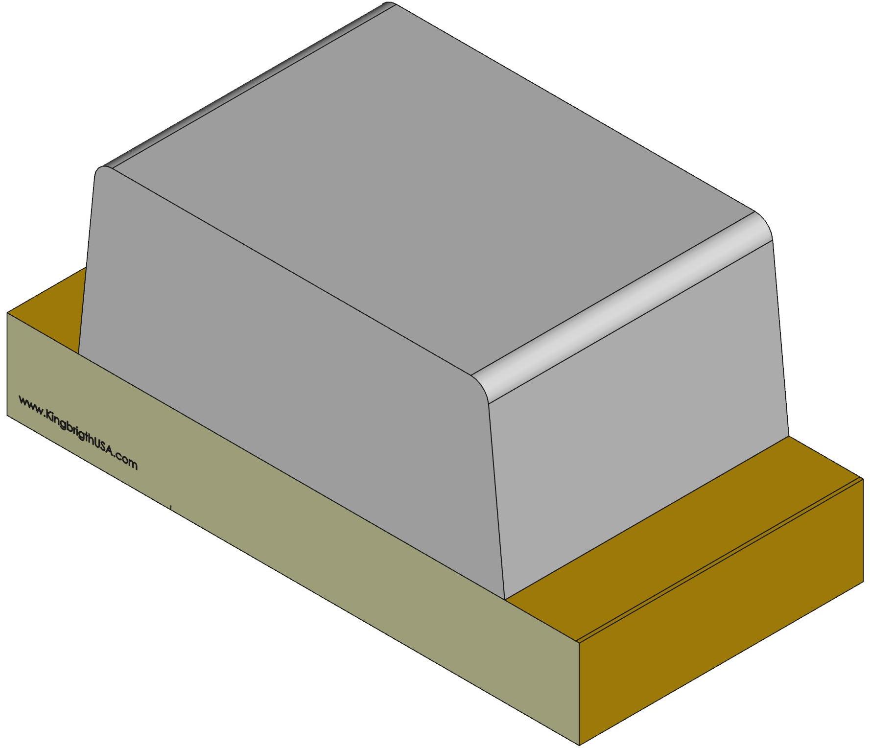 Kingbright America LLC-APT1608SYC LED LED Uni-Color Yellow 590nm 2-Pin Chip LED T/R
