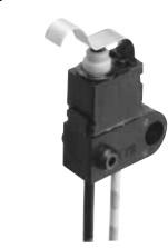 Panasonic-ASQM11628 Schnappschalter Switch Snap Action N.C. SPST Simulated Roller Lever 0.05A 16VDC 1.5N Screw Mount Wire Lead Carton