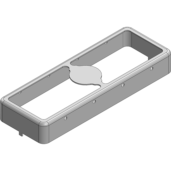 Masach Tech-MS453-10F null 45.3 x 16.2 x 6mm Two-piece Drawn-Seamless RF Shield/EMI Shield FRAME (CRS)