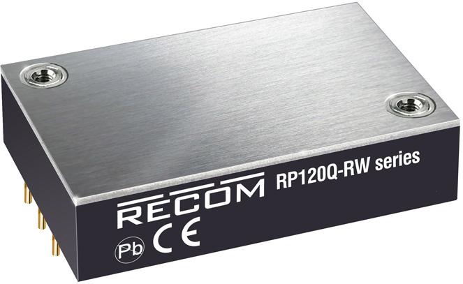 RECOM Power-RP120Q-11005SRW/P Convertidor de CC a CC y módulo del regulador de conmutación Module DC-DC 110VIN 1-OUT 5V 24A 120W 8-Pin Quarter-Brick Tray