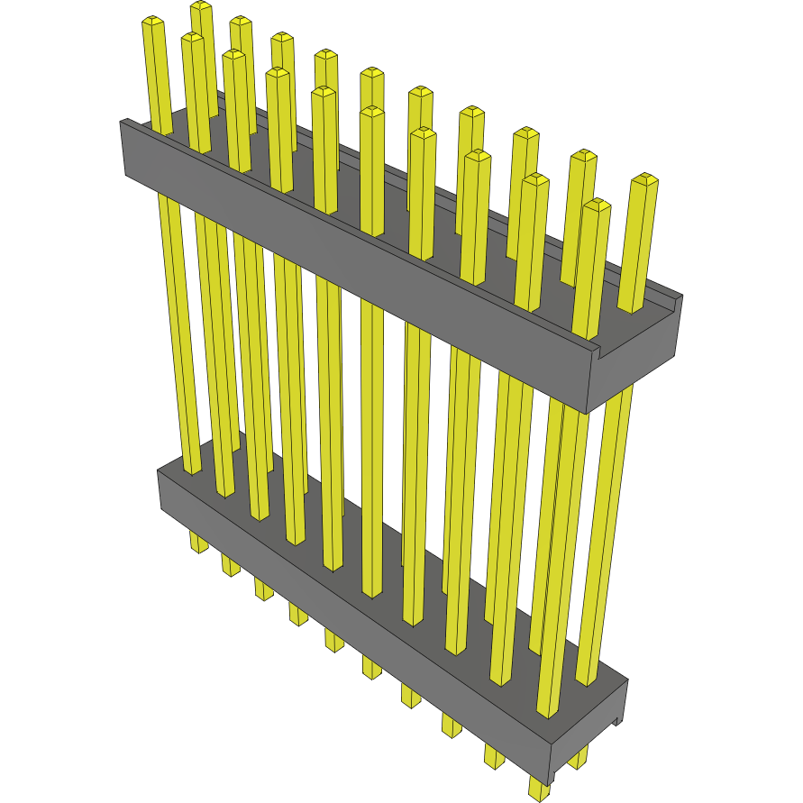 Samtec-DW-10-20-F-D-840 Steckverbinderleisten und Leiterplattenbuchsen Conn Board Stacker HDR 20 POS 2.54mm Solder ST Top Entry Thru-Hole Bulk