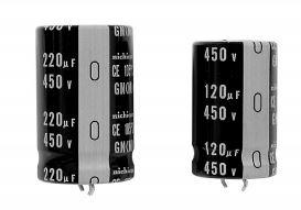 Nichicon-LGN2W271MELC30 Kondensator, Aluminium Cap Aluminum Lytic 270uF 450V 20% (35 X 30mm) Snap-In 10mm 1.23A 3000h 105°C Bulk