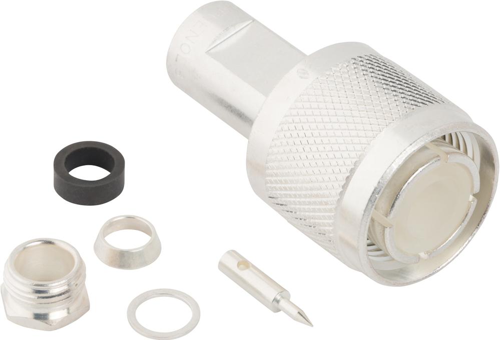 Amphenol RF-082-816-1000 Connector RF Conn HN 0Hz to 4GHz 50Ohm Clamp ST Cable Mount PL Silver