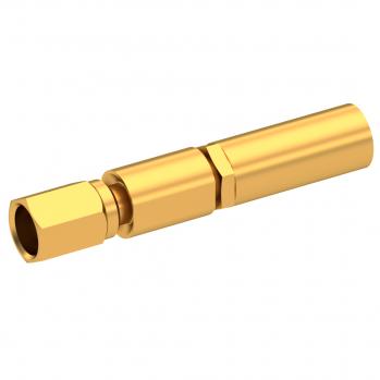 Radiall-7002-1571-002 RF-Steckverbinder Conn SSMC 0Hz to 12.4GHz 50Ohm Crimp ST Cable Mount PL Gold Over Nickel