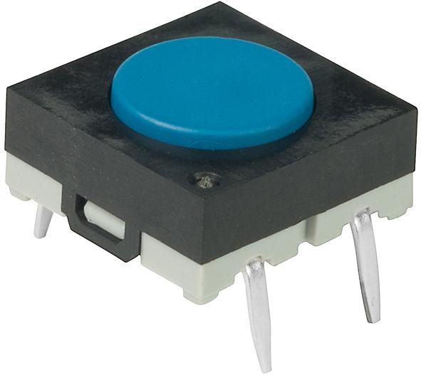 NKK Switches-JB15HFP Tastschalter Switch Tactile OFF (ON) SPST Round Button PC Pins 0.125A 24VDC 1000000Cycles 2.65N Thru-Hole