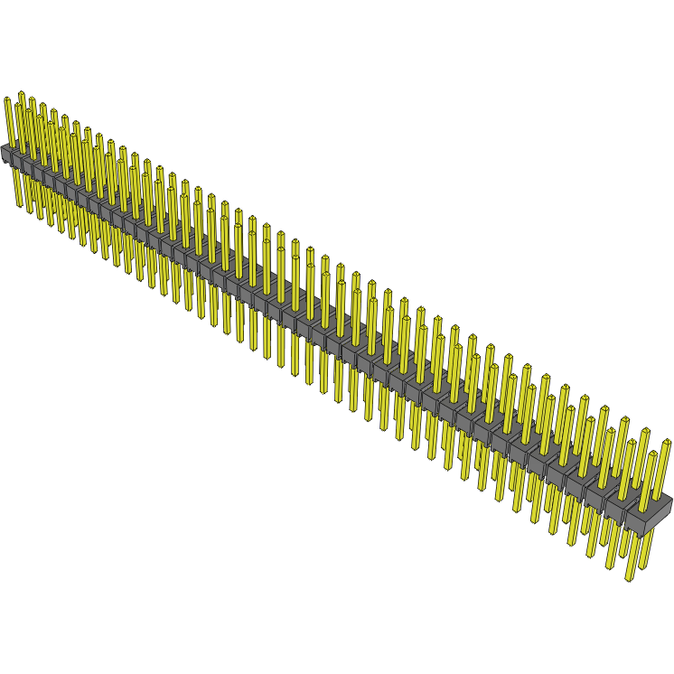 Samtec-TSW-144-16-L-D Piastre connettori e prese PCB Conn Unshrouded Header HDR 88 POS 2.54mm Solder ST Top Entry Thru-Hole Bulk