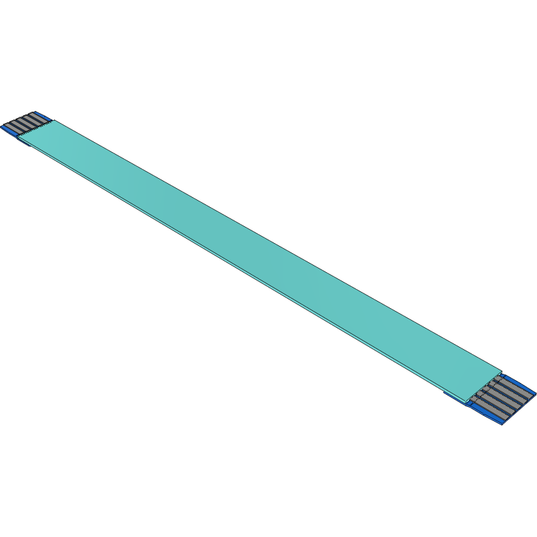 Samtec-FJ-05-D-02.75-4 Flachband Kabelbaugruppen Cable Assembly 0.06m 1mm 5 to 5POS FFC to FFC Bulk