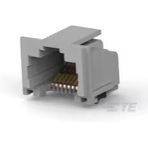TE Connectivity-5406721-2 Steckverbinder, Telefon und Telekommunikation Conn RJ-45 F 8 POS 1.02mm Solder RA SMD 8 Terminal 1 Port Cat 5 T/R
