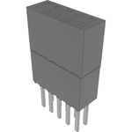 Conn Elevated Socket SKT 10 POS 2.54mm Solder ST Top Entry Thru-Hole Tube