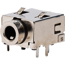 Same Sky (formerly CUI Devices)-SJ-435107 Connettore audio e video Conn 3.5MM Audio Jack RCP 4 POS Solder RA Thru-Hole 6 Terminal 1 Port