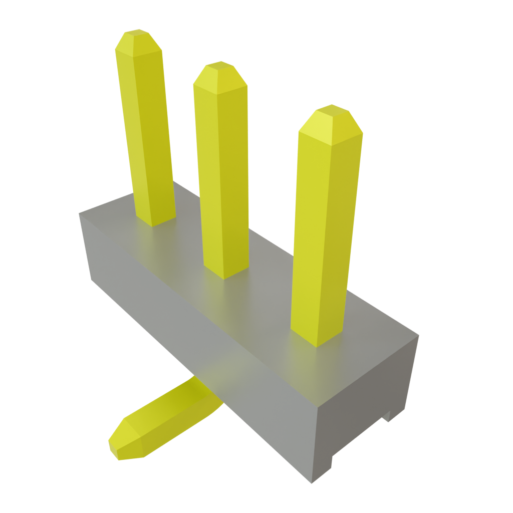 Samtec-TMM-103-01-G-S-SM Steckverbinderleisten und Leiterplattenbuchsen Conn Unshrouded Header HDR 3 POS 2mm Solder ST Top Entry SMD Tube