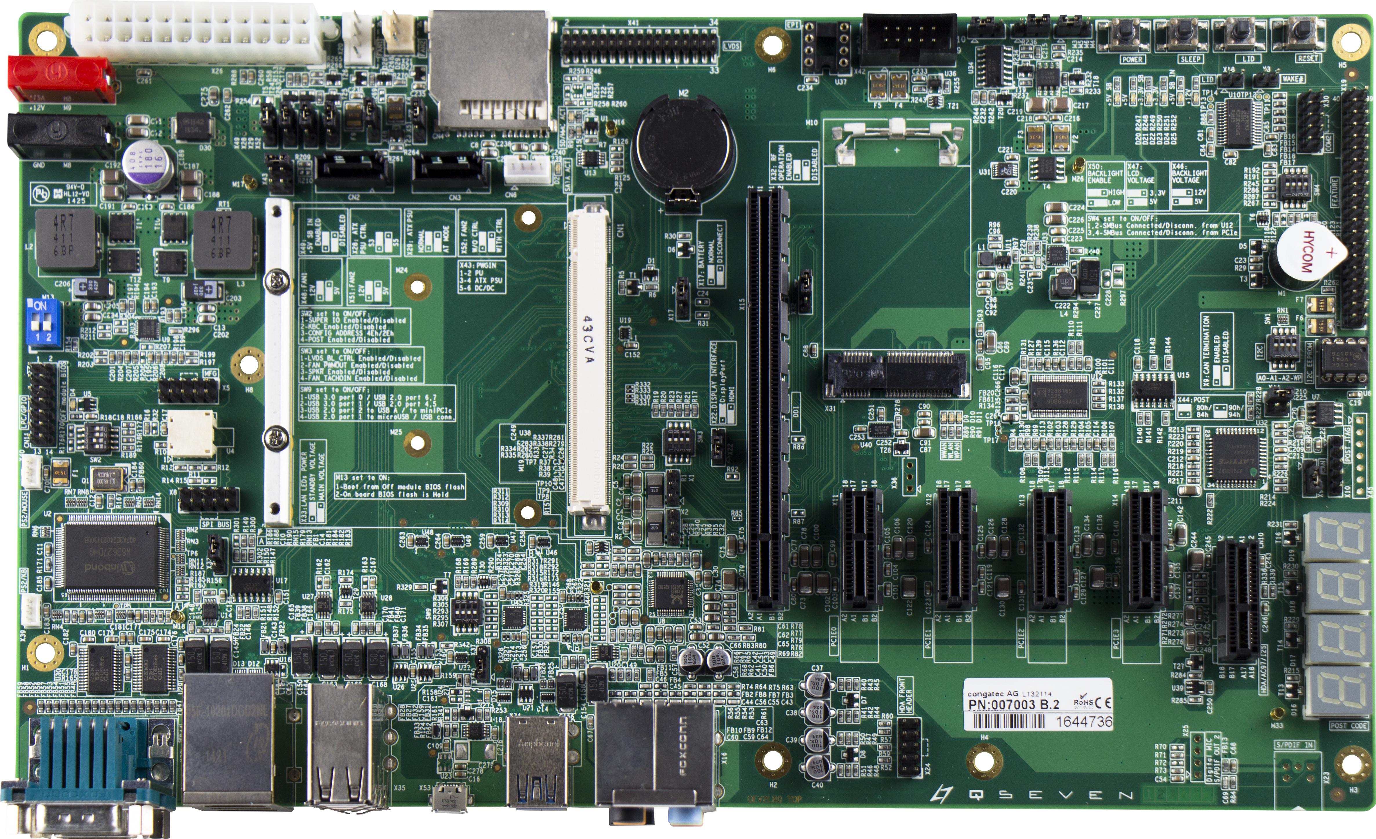 Congatec AG-007003 Eingebettete Systementwicklungsboards und -kits System on Module - SOM Evaluation Board I2C EEPROM