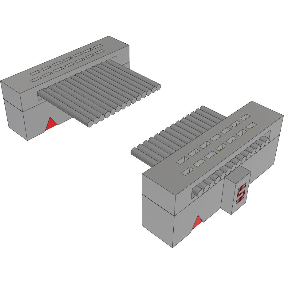 Samtec-FFSD-07-D-03.20-01-N Flachband Kabelbaugruppen Cable Assembly 0.081m 30AWG 1.27mm 14 to 14 POS IDC Connector to IDC Connector F-F TIGER EYE™ Bulk