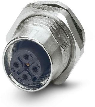 PHOENIX CONTACT-1441778 Sensor Accessories Sensor/actuator flush-type socket, 5-pos., M12 SPEEDCON, A-coded, rear/screw mounting with M16 thread, with straight solder connection