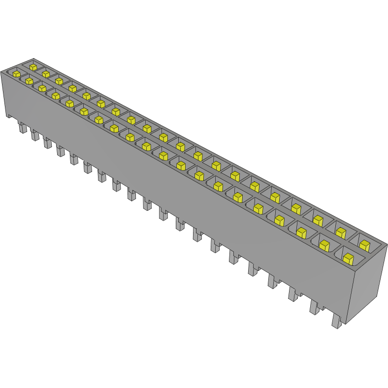 Samtec-IPT1-120-01-S-D Cabezales del conector y receptáculos PCB Conn Wire to Board HDR 40 POS 2.54mm Solder ST Top Entry Thru-Hole Mini Mate® Tube
