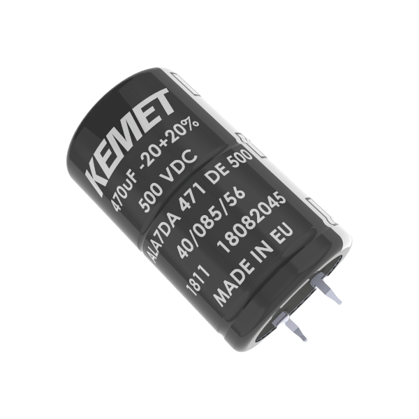 KEMET Corporation-ALA7DA471DC400 Kondensator, Aluminium Cap Aluminum Lytic 470uF 400V 20% (35 X 35mm) Snap-In 10mm 0.38 Ohm 2.2A 15000h 85°C Bag Automotive AEC-Q200