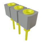 Conn Socket Strip SKT 3 POS 2.54mm Solder ST Top Entry Thru-Hole Bulk