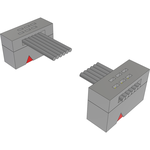 Cable Assembly 0.89m 30AWG 1.27mm 6 to 6 POS IDC Connector to IDC Connector F-F TIGER EYE™ Bulk