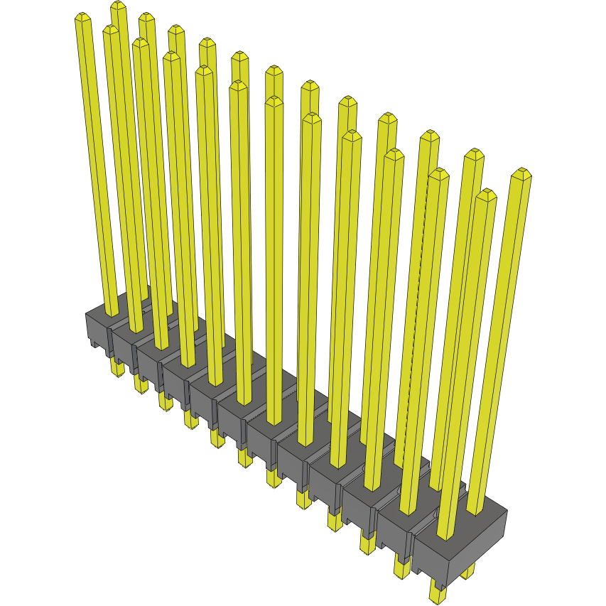 Samtec-TSW-112-19-L-D Steckverbinderleisten und Leiterplattenbuchsen Conn Unshrouded Header HDR 24 POS 2.54mm Solder ST Top Entry Thru-Hole Bulk