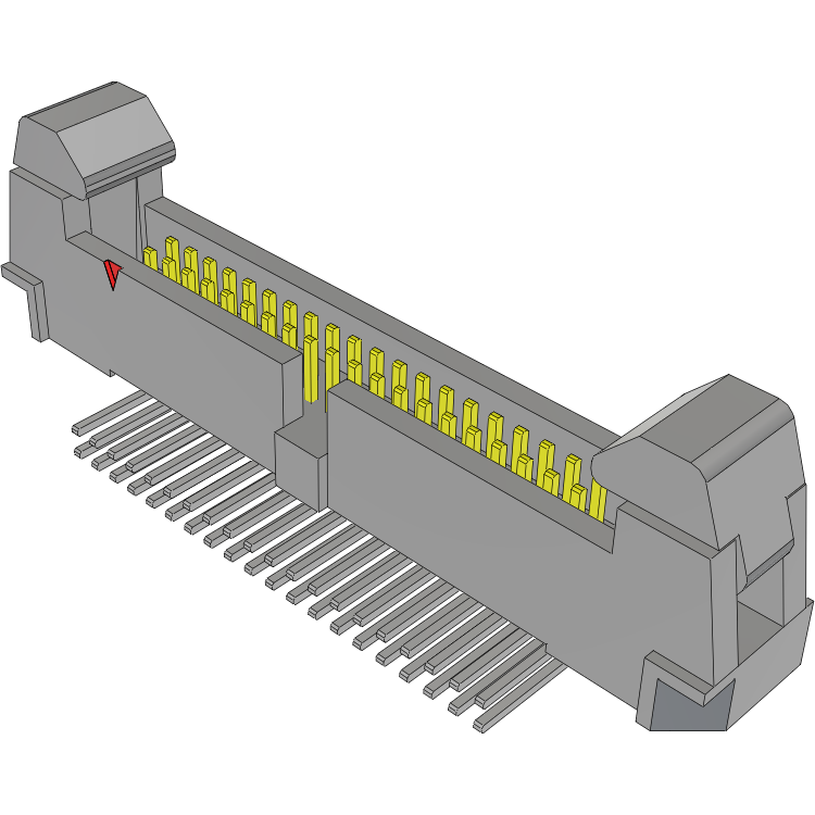 Samtec-EHF-120-01-FM-D-RA Steckverbinderleisten und Leiterplattenbuchsen Conn Ejector Header HDR 40 POS 1.27mm Solder RA Side Entry Thru-Hole Tube
