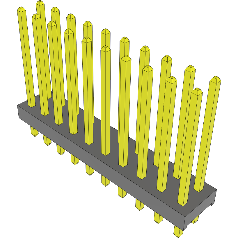 Samtec-MTMM-110-09-L-D-390 Steckverbinderleisten und Leiterplattenbuchsen Conn Unshrouded Header HDR 20 POS 2mm Solder ST Top Entry Thru-Hole Bulk