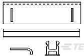 TE Connectivity-TC9-06-AG Accesorios del conector Connector Accessories Cover Safety 6 POS