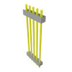 Conn Board Stacker HDR 5 POS 2.54mm Solder ST Top Entry Thru-Hole Bulk