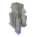 Cable Assembly Discrete Wire 0.254m 28AWG Socket Strip 6 POS SKT Crimp TIGER EYE™ Layer