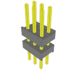 Conn Board Stacker HDR 6 POS 2.54mm Solder ST Top Entry Thru-Hole Bulk
