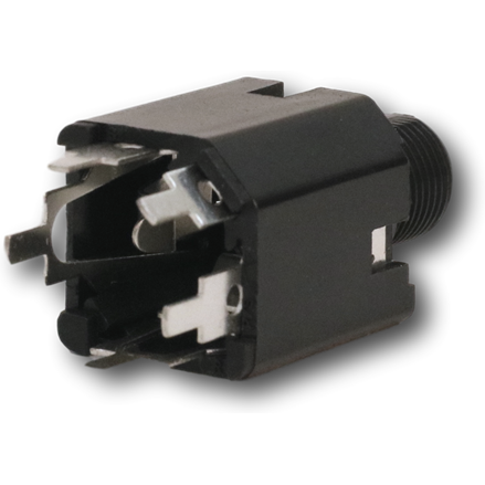 Switchcraft-N114BPCX Conector de audio y video Conn Phone Jack F 3 POS Solder ST Thru-Hole 5 Terminal 1 Port