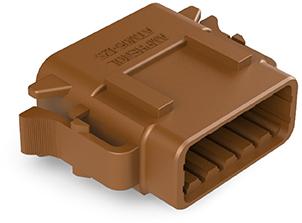 Amphenol-ATM06-12SD Carcaza de cables discretos de conector Conn Housing PL 12 POS Crimp ST Cable Mount Brown