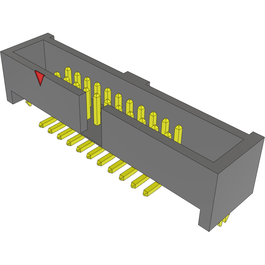 Samtec-ESHF-111-01-L-D-SM-LC Steckverbinderleisten und Leiterplattenbuchsen Conn Shrouded Header HDR 22 POS 1.27mm Solder ST Top Entry SMD Tube