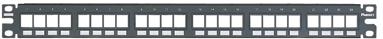 Panduit-NKPP24FMY Connettore telefono e telecomunicazione Modular Face Plate Straight Acrylonitrile Butadiene Styrene Black
