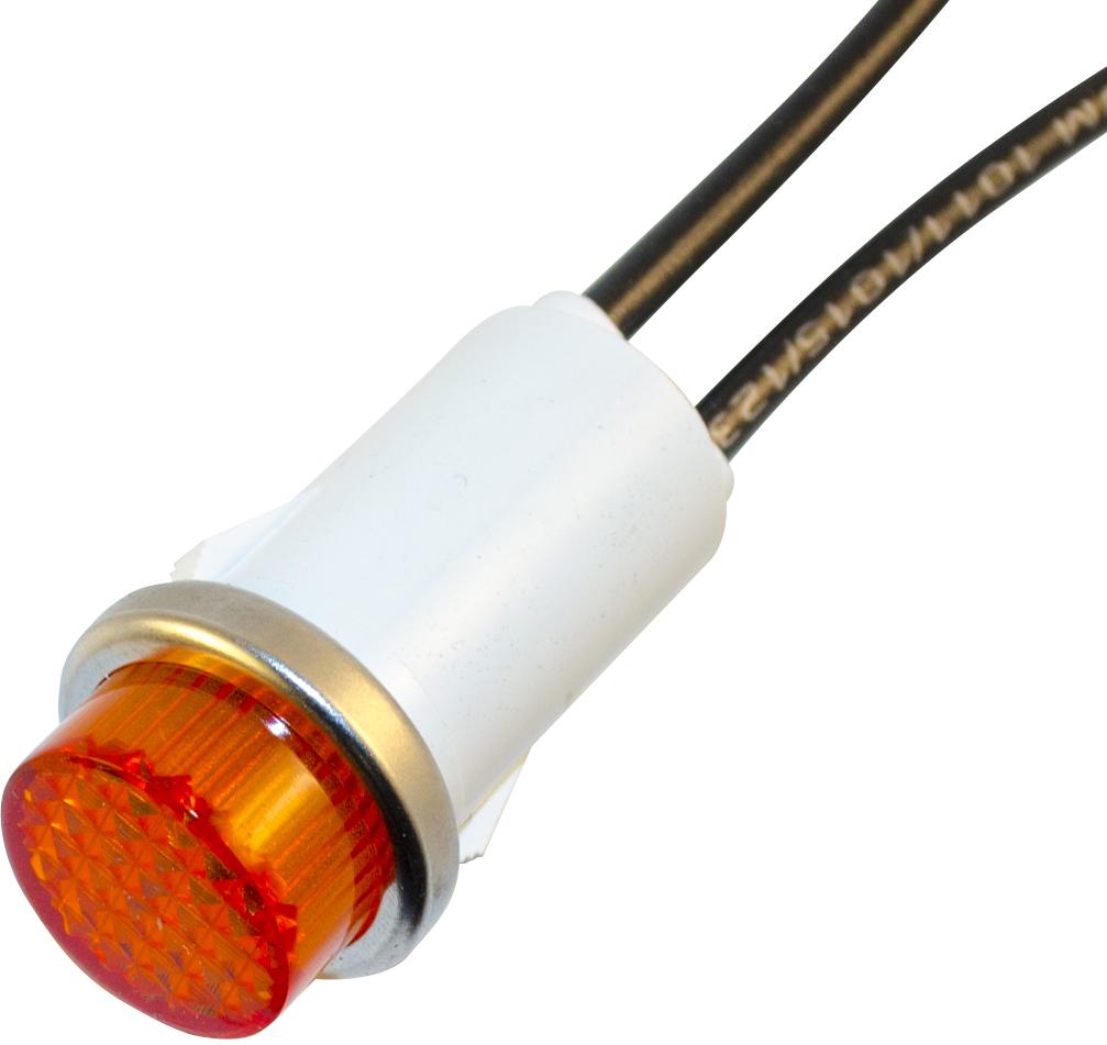 Wamco, Inc-WL-1050C3 Panel Mount Indicators LED Panel Mount Indicator Uni-Color Amber 2-Pin