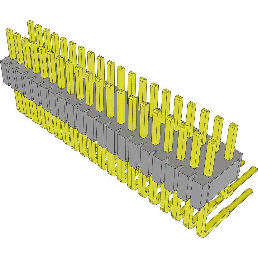 Samtec-HTMS-120-03-G-D-RA Connector Headers and PCB Receptacles Conn Unshrouded Header HDR 40 POS 1.27mm Solder RA Side Entry Thru-Hole Tube