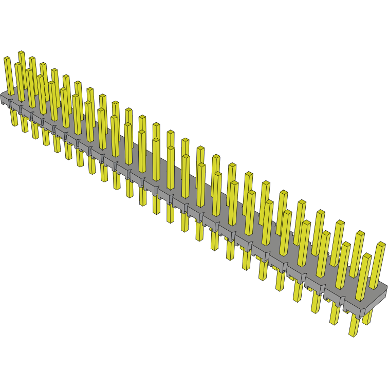 Samtec-MTLW-125-23-S-D-235 Steckverbinderleisten und Leiterplattenbuchsen Conn Unshrouded Header HDR 50 POS 2.54mm Solder ST Top Entry Thru-Hole Bulk